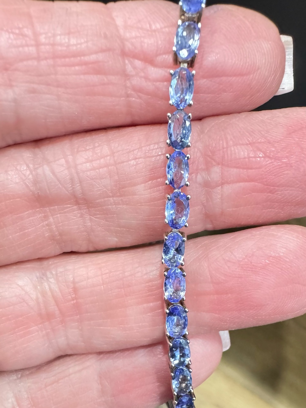 925 Tanzanite Tennis Bracelet